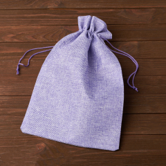 Подарочная упаковка (текстиль) универсальная (мешочек плоский) (фиолетовый) 295х195 мм