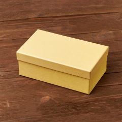 Подарочная упаковка (картон) универсальная (коробка) (желтый) 170х95х65 мм