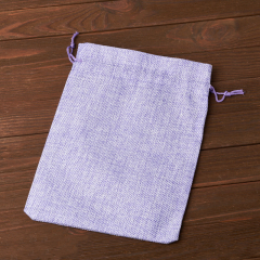 Подарочная упаковка (текстиль) универсальная (мешочек плоский) (фиолетовый) 225х170 мм