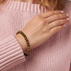 Браслет унакит ЮАР 6 мм 16 см