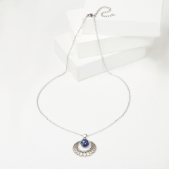 Кулон лазурит Афганистан (биж. сплав, сталь хир.) 3,5 см