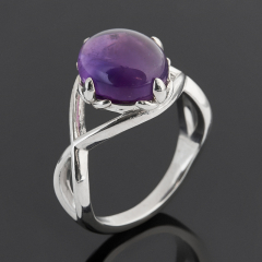 Кольцо аметист Бразилия (серебро 925 пр.) размер 17,5
