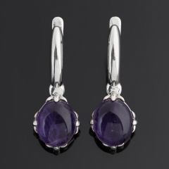 Серьги аметист Бразилия (серебро 925 пр.)
