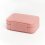 Шкатулка для хранения (кожа иск.) украшений (розовый) 12х8х4 см