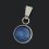 Кулон кианит синий Бразилия (сталь хир.) круг 1,5 см
