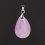 Кулон кунцит Бразилия (биж. сплав) капля 3 см
