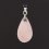 Кулон опал розовый Перу капля (биж. сплав посеребр.) 2,5 см