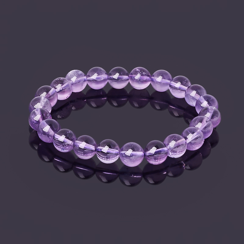 Браслет аметист Бразилия 8&nbsp;мм 16&nbsp;см