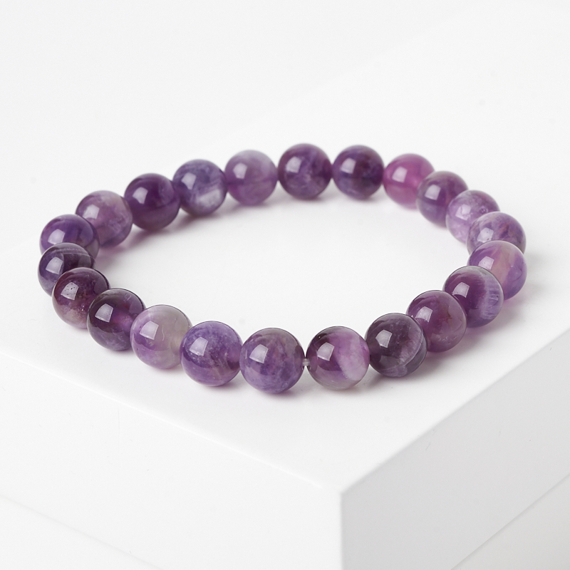 Браслет аметист Бразилия 8&nbsp;мм 17&nbsp;см