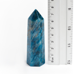 Кристалл апатит синий Бразилия 7-9 см (ограненный) (1 шт)