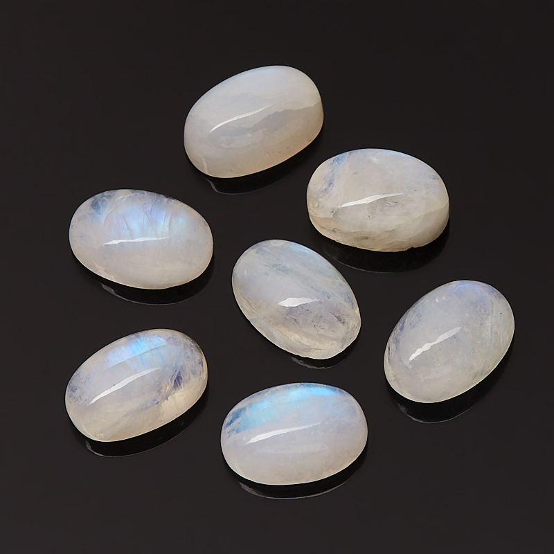 Кабошон лунный камень (адуляр) Индия (1 шт) 16*12 мм