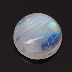 Кабошон лунный камень (адуляр) Индия (1 шт) 10 мм