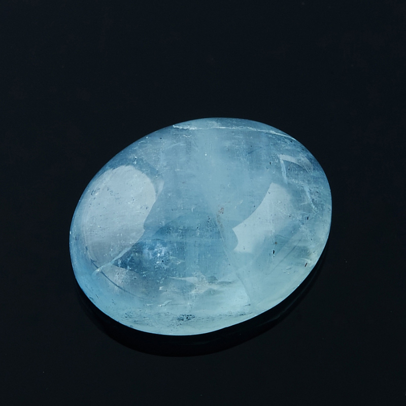 Кабошон аквамарин Бразилия (1 шт) 16*12 мм