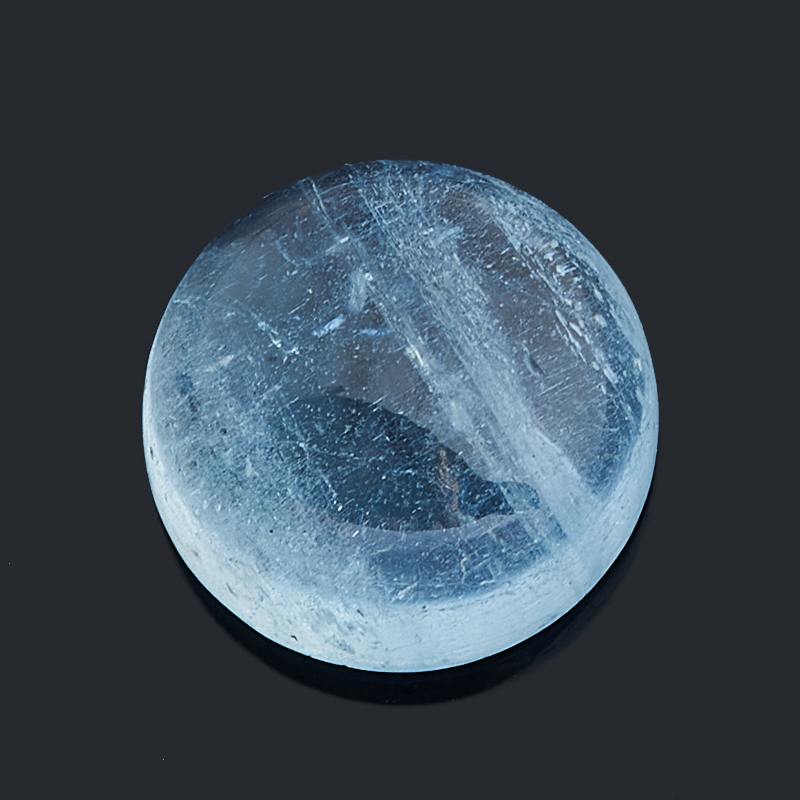 Кабошон аквамарин Бразилия (1&nbsp;шт) 10&nbsp;мм