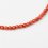 Бусы коралл оранжевый Индонезия ЮАР 4 мм 37 см (+7 см) (сталь хир.)
