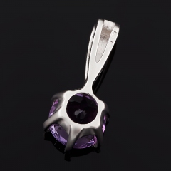 Кулон аметист Бразилия (серебро 925 пр.) огранка