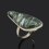 Кольцо клинохлор (серафинит) Россия (нейзильбер) размер 18,5