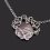 Бусы агат (колье) 48 см (серебро)