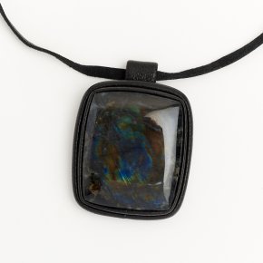 Кулон лабрадор Финляндия (кожа натур.) прямоугольник 4&nbsp;см