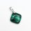 Кулон малахит Конго (биж. сплав) ромб 2,5 см