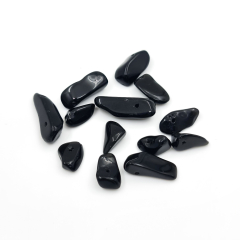 Бусина обсидиан черный Мексика галтовка (1 шт)