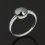 Кольцо гематит Бразилия (серебро 925 пр. родир. бел.) размер 18