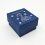 Подарочная упаковка под кольцо/серьги (коробка) (синий) 55х50х34 мм