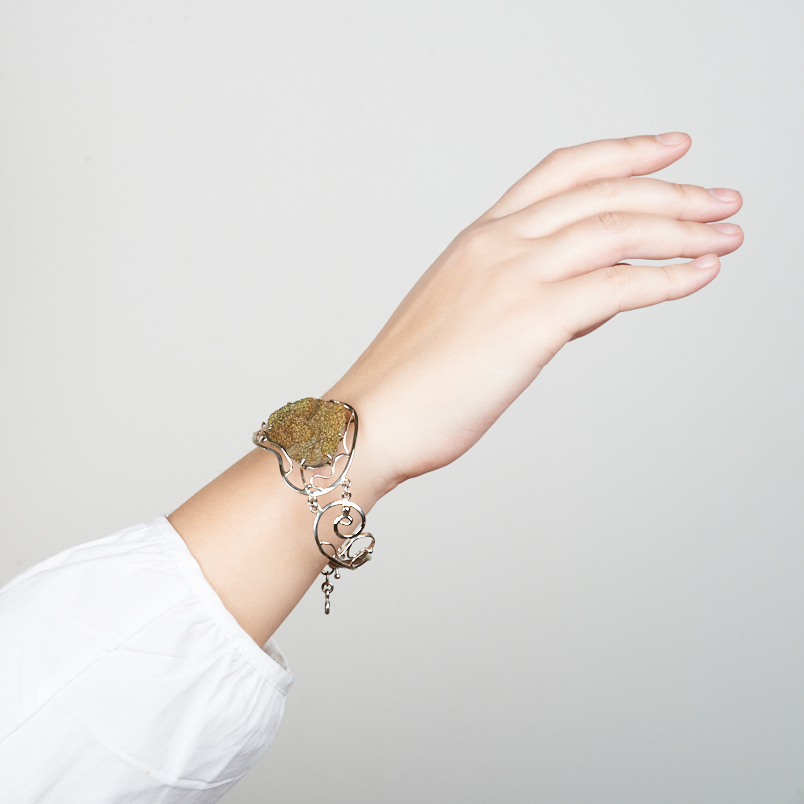 Браслет спектропирит Россия 19&nbsp;см (+3&nbsp;см) (нейзильбер)