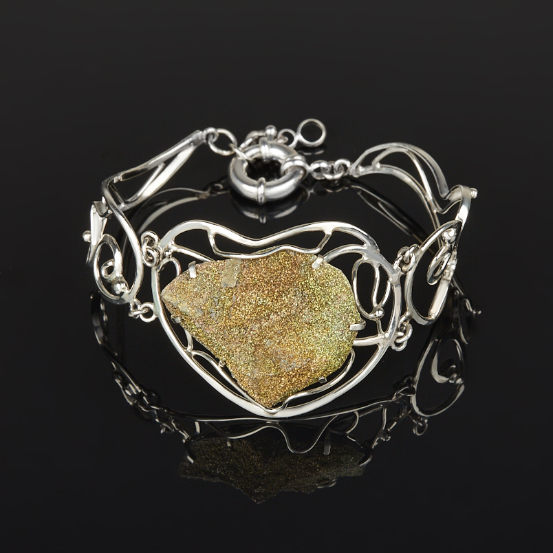 Браслет спектропирит Россия 19&nbsp;см (+3&nbsp;см) (нейзильбер)