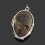 Кулон кварц с гематитом Бразилия (нейзильбер рутений платинир.)