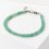 Браслет авантюрин зеленый Индия (сталь хир.) 5 мм 17 см (+3 см)