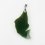 Кулон нефрит зеленый Россия (биж. сплав) рыба 6 см