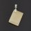 Кулон нефрит белый Россия (биж. сплав) прямоугольник 4 см