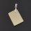 Кулон нефрит белый Россия (биж. сплав) прямоугольник 4 см