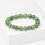 Браслет нефрит зеленый Россия (биж. сплав) 9 мм 16 см