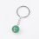 Брелок авантюрин зеленый Зимбабве (биж. сплав, сталь хир.) 1,5 см