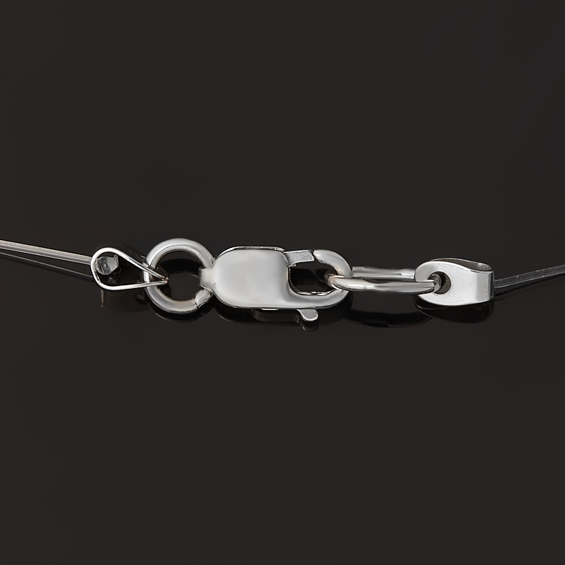 Колье топаз swiss Бразилия (серебро 925 пр. родир. бел.) огранка 40 см