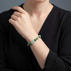 Браслет хризопраз Австралия 8 мм 16 см