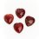 Сердечко яшма красная ЮАР 2,5 см