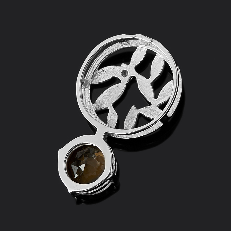 Кулон цитрин Бразилия (серебро 925 пр. родир. бел.) огранка