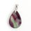 Кулон флюорит (биж. сплав) капля 3-3,5 см