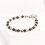 Браслет для Водолея микс гранат, пренит, цоизит (сталь хир.) 4 мм 16 см (+3 см)