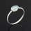 Кольцо топаз голубой Бразилия (серебро 925 пр. родир. бел.) размер 18