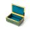 Шкатулка нефрит зеленый Россия 11х7,5х4,5 см
