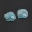 Кабошон аквамарин Португалия 17*17*6 мм (набор) (2 шт)