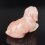 Собака розовый кварц Бразилия 16,5 см