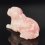 Собака розовый кварц Бразилия 16,5 см
