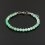 Браслет хризопраз Казахстан (сталь хир.) 5 мм 17 см (+3 см)