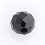 Бусина шпинель черная Шри Ланка шарик 3 мм огранка (1 шт)