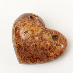 Сердечко агат серый Бразилия 6,5 см